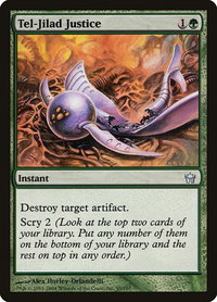 Tel-Jilad Justice - Fifth Dawn (5DN) #95 - Uncommon Magic: The Gathering Trading Card