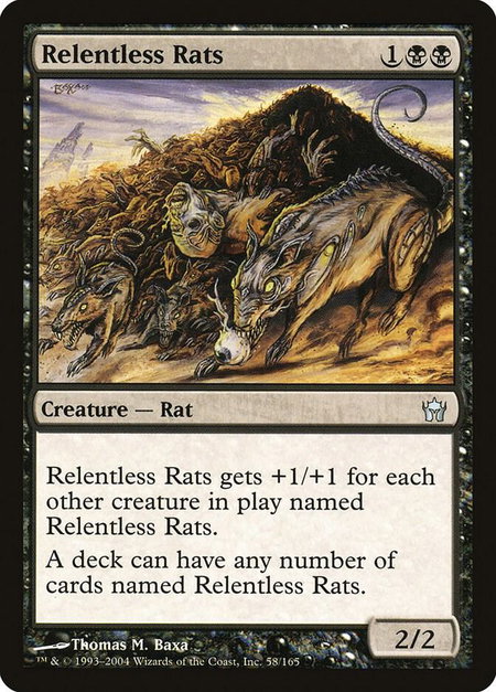 Relentless Rats - Fifth Dawn Magic: The Gathering trading card
