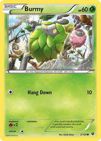 Burmy - XY - Fates Collide (FCO) #2/124 - Common Pokémon Trading Card