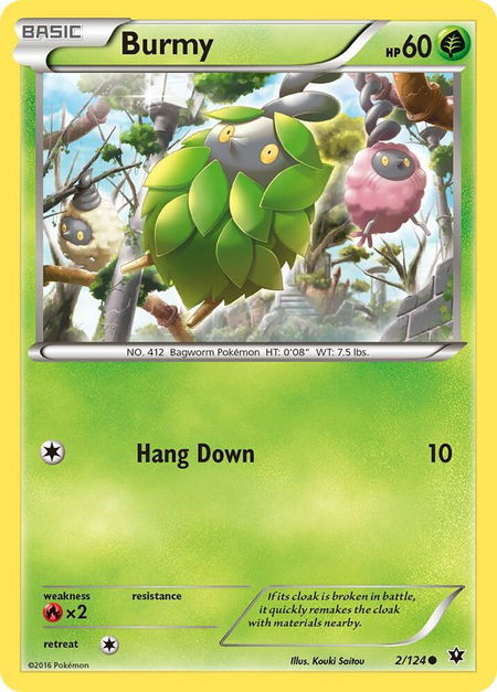 Burmy - XY - Fates Collide Pokémon trading card