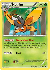 Mothim - XY - Fates Collide (FCO) #4/124 - Rare Pokémon Trading Card