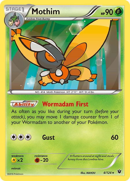 Mothim - XY - Fates Collide Pokémon trading card