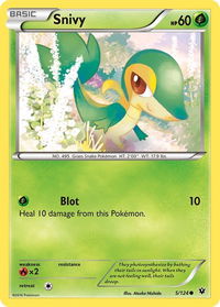Snivy - XY - Fates Collide (FCO) #5/124 - Common Pokémon Trading Card