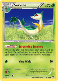 Servine - XY - Fates Collide (FCO) #6/124 - Uncommon Pokémon Trading Card