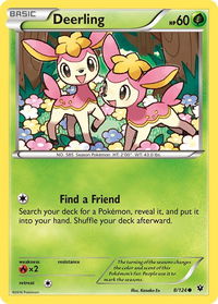 Deerling - XY - Fates Collide (FCO) #8/124 - Common Pokémon Trading Card