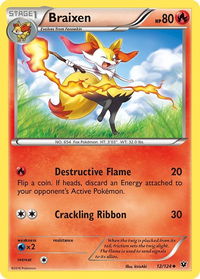 Braixen - XY - Fates Collide (FCO) #12/124 - Uncommon Pokémon Trading Card
