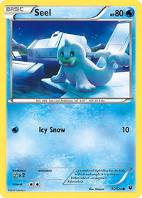 Seel - XY - Fates Collide (FCO) #15/124 - Common Pokémon Trading Card