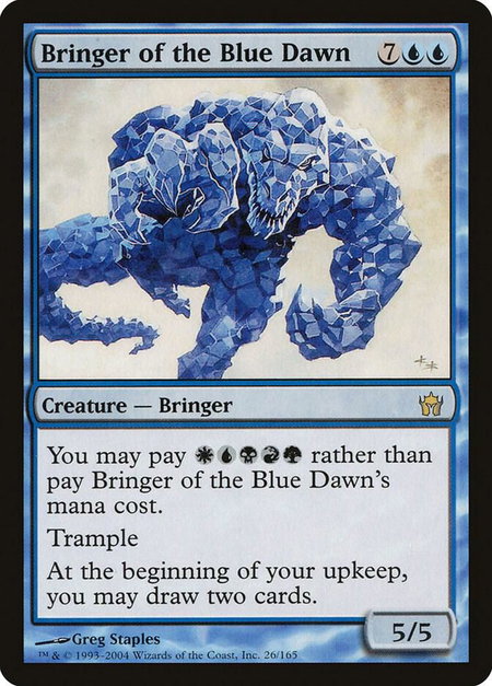 Bringer of the Blue Dawn - Fifth Dawn Magic: The Gathering trading card