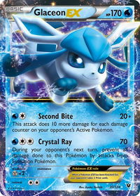 Glaceon EX - XY - Fates Collide (FCO) #20/124 - Ultra Rare Pokémon Trading Card