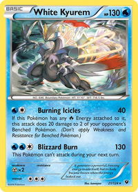 White Kyurem - XY - Fates Collide (FCO) #21/124 - Holo Rare Pokémon Trading Card