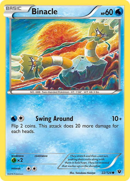 Binacle - XY - Fates Collide Pokémon trading card