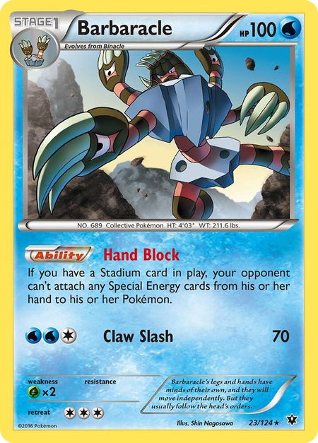 Barbaracle - XY - Fates Collide Pokémon trading card
