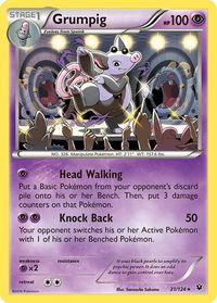 Grumpig - XY - Fates Collide (FCO) #31/124 - Rare Pokémon Trading Card