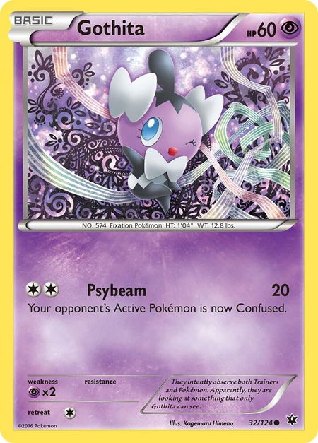 Gothita - XY - Fates Collide Pokémon trading card