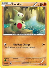 Larvitar (40) - XY - Fates Collide (FCO) #40/124 - Common Pokémon Trading Card