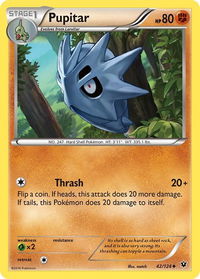 Pupitar - XY - Fates Collide (FCO) #42/124 - Uncommon Pokémon Trading Card