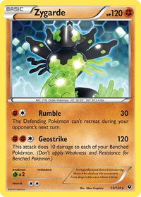 Zygarde (53) - XY - Fates Collide (FCO) #53/124 - Rare Pokémon Trading Card