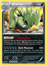 Tyranitar - XY - Fates Collide (FCO) #56/124 - Holo Rare Pokémon Trading Card