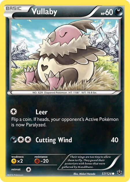 Vullaby - XY - Fates Collide Pokémon trading card