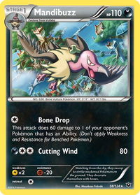 Mandibuzz - XY - Fates Collide (FCO) #58/124 - Rare Pokémon Trading Card