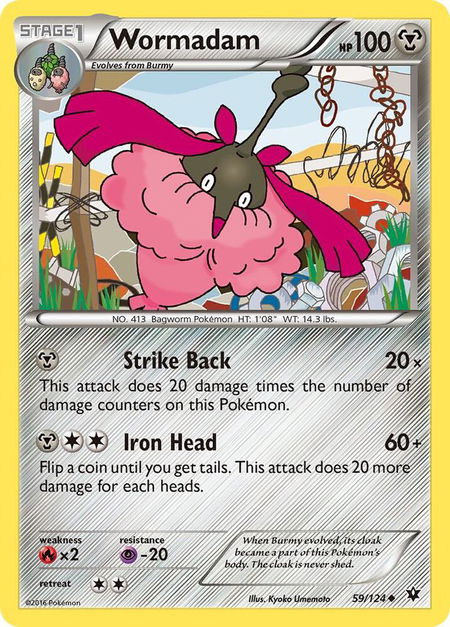 Wormadam (59) - XY - Fates Collide Pokémon trading card