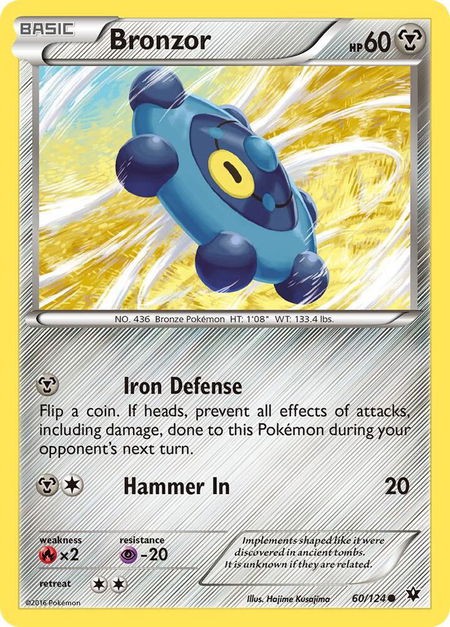 Bronzor - XY - Fates Collide Pokémon trading card