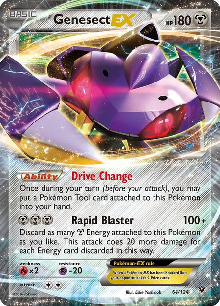 Genesect EX - XY - Fates Collide Pokémon trading card