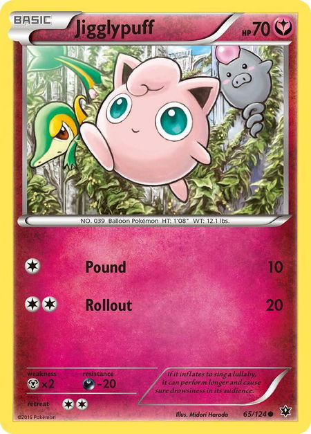 Jigglypuff - XY - Fates Collide Pokémon trading card