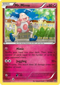 Mr. Mime - XY - Fates Collide (FCO) #67/124 - Rare Pokémon Trading Card