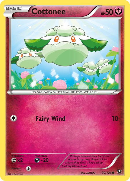 Cottonee - XY - Fates Collide Pokémon trading card