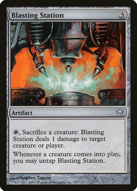 Blasting Station trading card from Fifth Dawn Blasting Station - Fifth Dawn Magic: The Gathering trading card