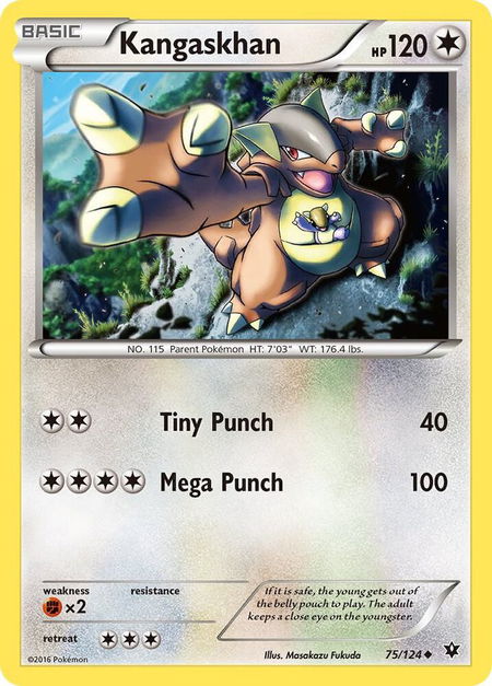 Kangaskhan - XY - Fates Collide Pokémon trading card