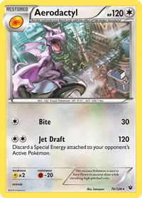 Aerodactyl - XY - Fates Collide (FCO) #76/124 - Rare Pokémon Trading Card