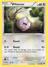 Whismur - XY - Fates Collide (FCO) #80/124 - Common Pokémon Trading Card