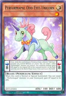 Performapal Odd-Eyes Unicorn - Shining Victories YuGiOh trading card