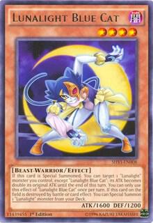 Lunalight Blue Cat - Shining Victories YuGiOh trading card