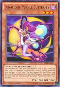 Lunalight Purple Butterfly - Shining Victories (SHVI) #SHVI-EN009 - Common / Short Print YuGiOh Trading Card