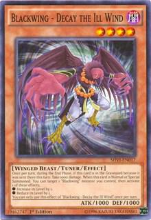 Blackwing - Decay the Ill Wind - Shining Victories YuGiOh trading card
