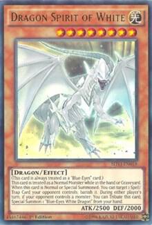 Dragon Spirit of White - Shining Victories YuGiOh trading card