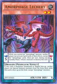 Amorphage Lechery - Shining Victories (SHVI) #SHVI-EN025 - Ultra Rare YuGiOh Trading Card