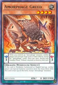 Amorphage Greed - Shining Victories (SHVI) #SHVI-EN026 - Rare YuGiOh Trading Card