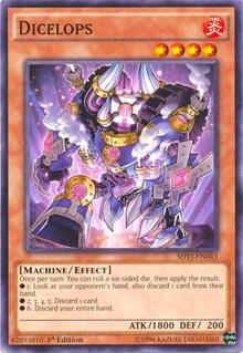 Dicelops - Shining Victories YuGiOh trading card