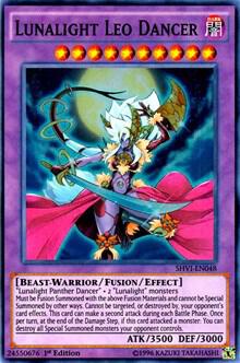 Lunalight Leo Dancer trading card from Shining Victories Lunalight Leo Dancer - Shining Victories YuGiOh trading card