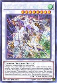 Crystal Wing Synchro Dragon - Shining Victories (SHVI) #SHVI-EN049 - Secret Rare YuGiOh Trading Card