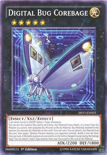 Digital Bug Corebage trading card from Shining Victories Digital Bug Corebage - Shining Victories YuGiOh trading card