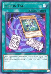 Fusion Tag trading card from Shining Victories Fusion Tag - Shining Victories YuGiOh trading card