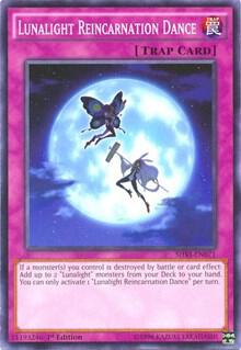 Lunalight Reincarnation Dance - Shining Victories YuGiOh trading card