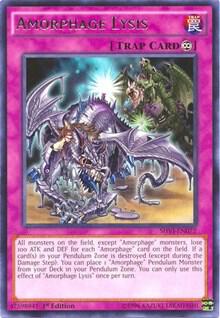 Amorphage Lysis - Shining Victories YuGiOh trading card