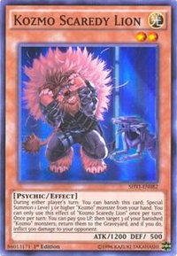 Kozmo Scaredy Lion - Shining Victories (SHVI) #SHVI-EN082 - Super Rare YuGiOh Trading Card