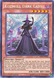 Kozmoll Dark Lady - Shining Victories YuGiOh trading card